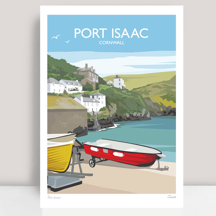 Port Issac travel print