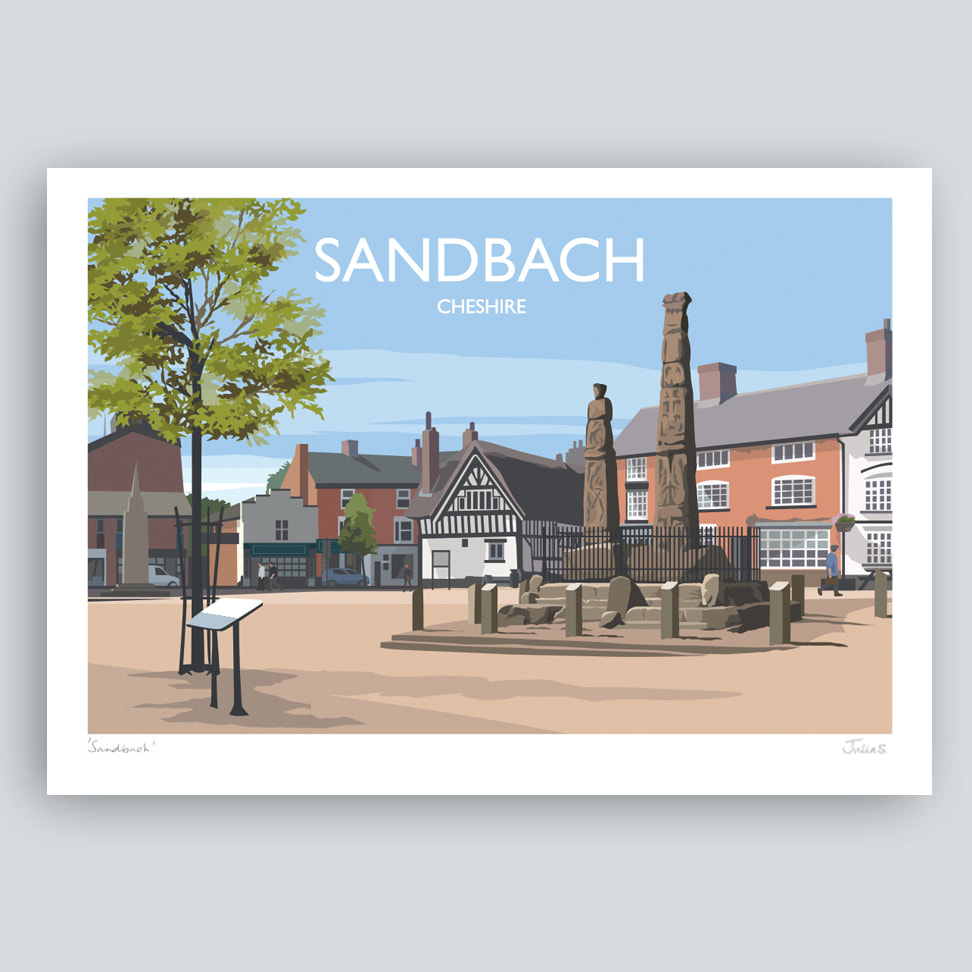 Sandbach Cheshire art print