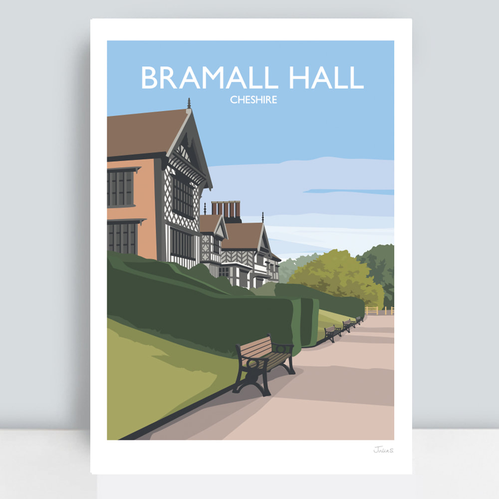 Bramhall hall at Bramhall Park art