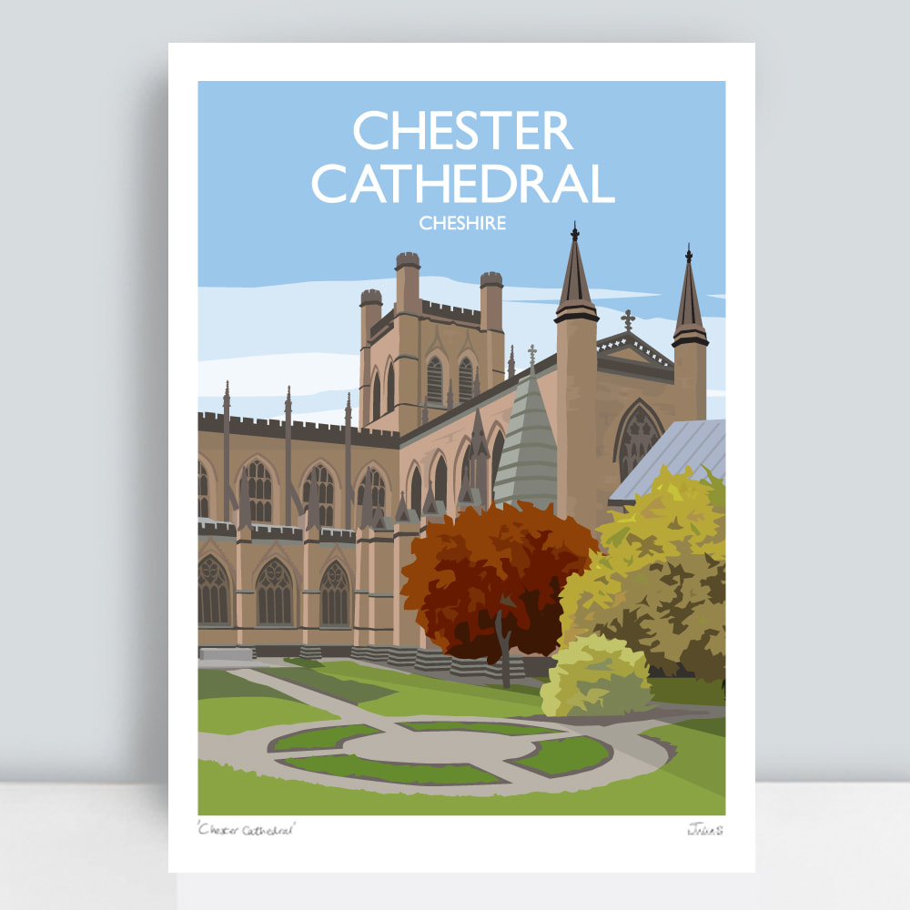 Chester Cathedral art poster