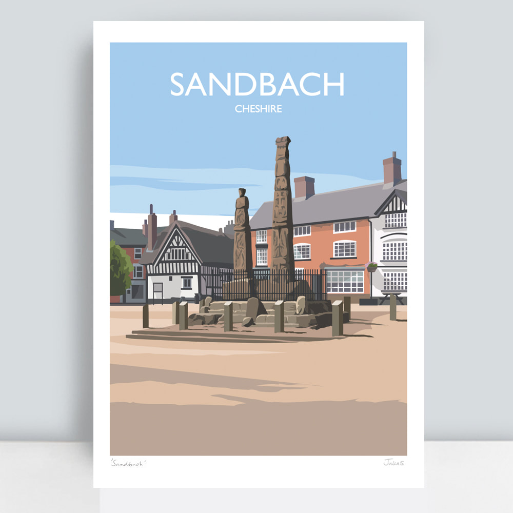 Sandbach travel print