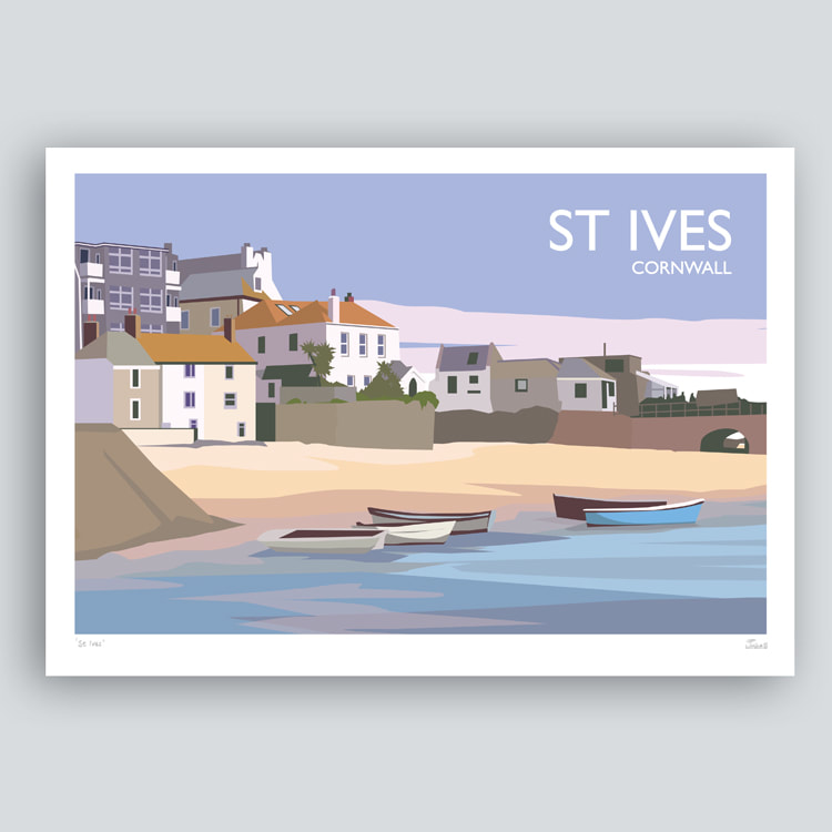 Lilac St Ives travel print